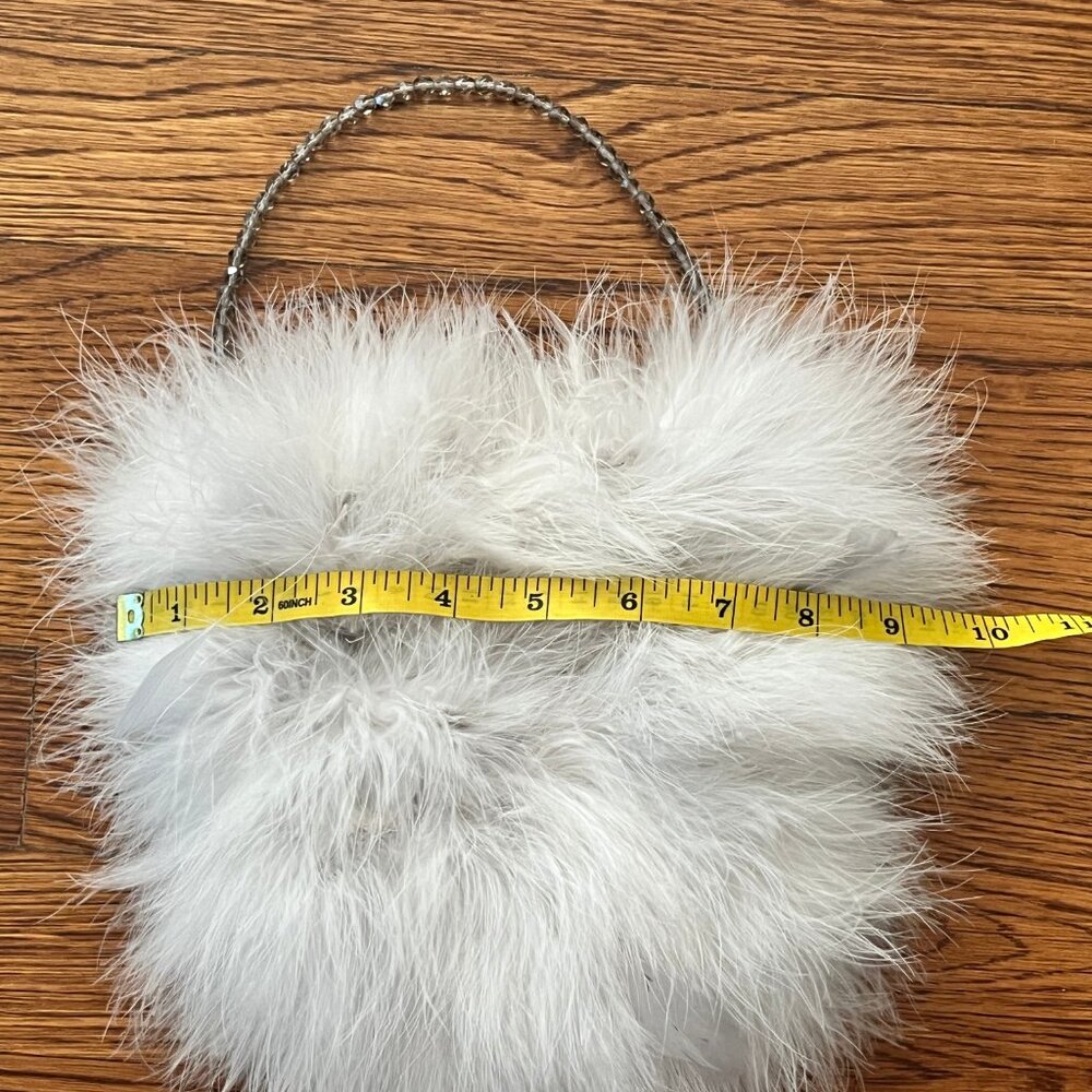 Gorgeous Vintage Delphine Pariente Made in France Feather Purse 1985 - EUC -Rare - Picture 15 of 16